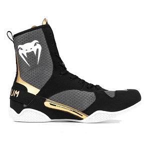 Venum - Zapatillas de Boxeo / Elite / Negro-Blanco-Oro / EU 43